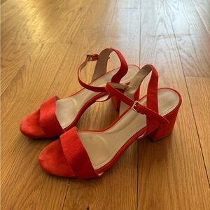 Elegant Red Orange Women's Sandals